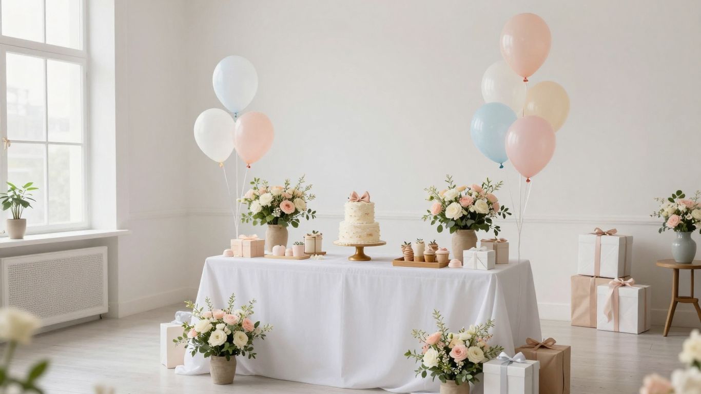 Elegant indoor baby shower venue in Dallas
