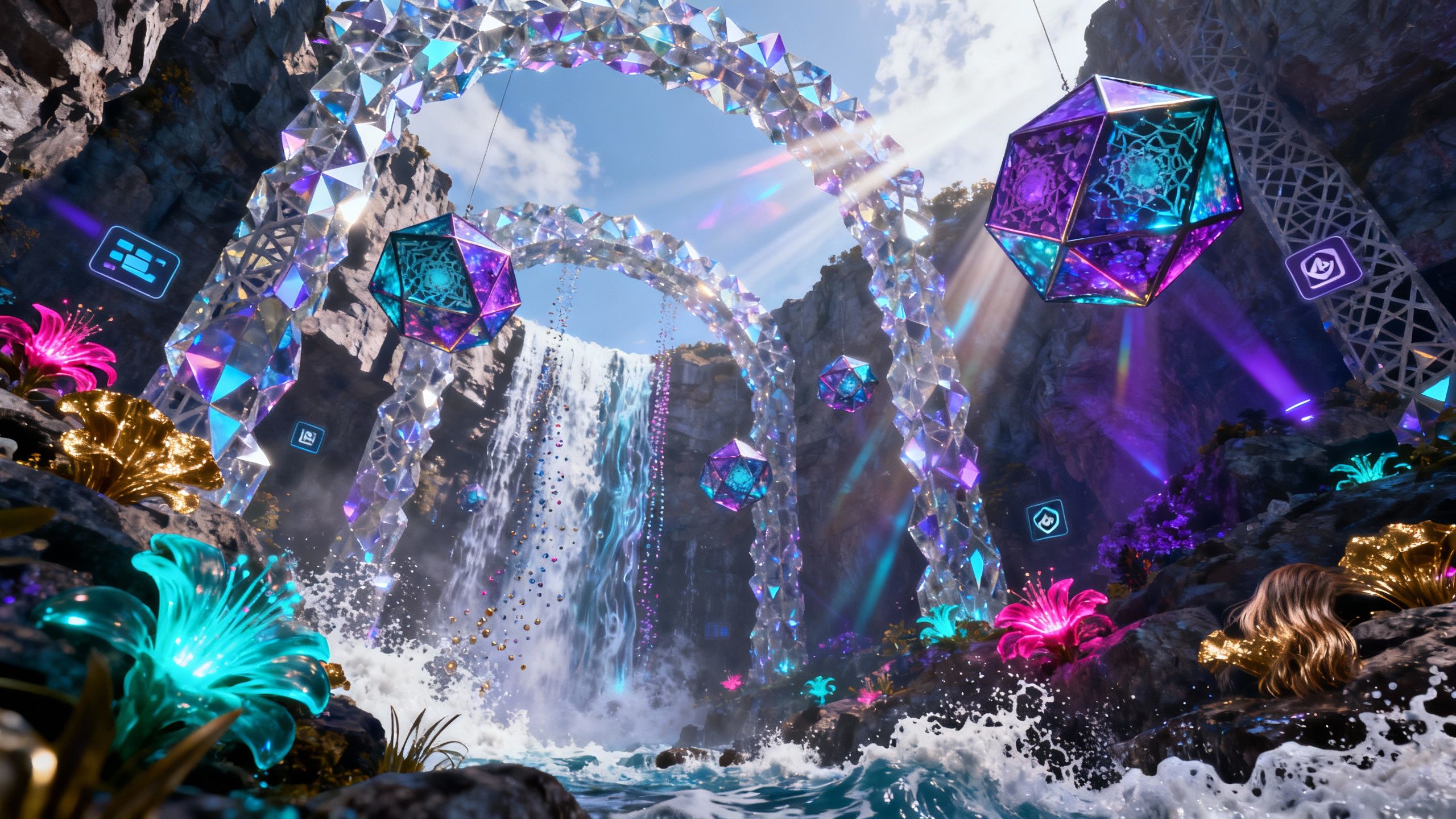 Blender 4.1 virtual world creation with 3D models.