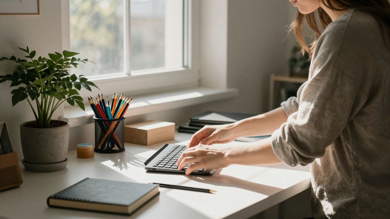 Frau setzt Grenzen für mehr Struktur im Leben.