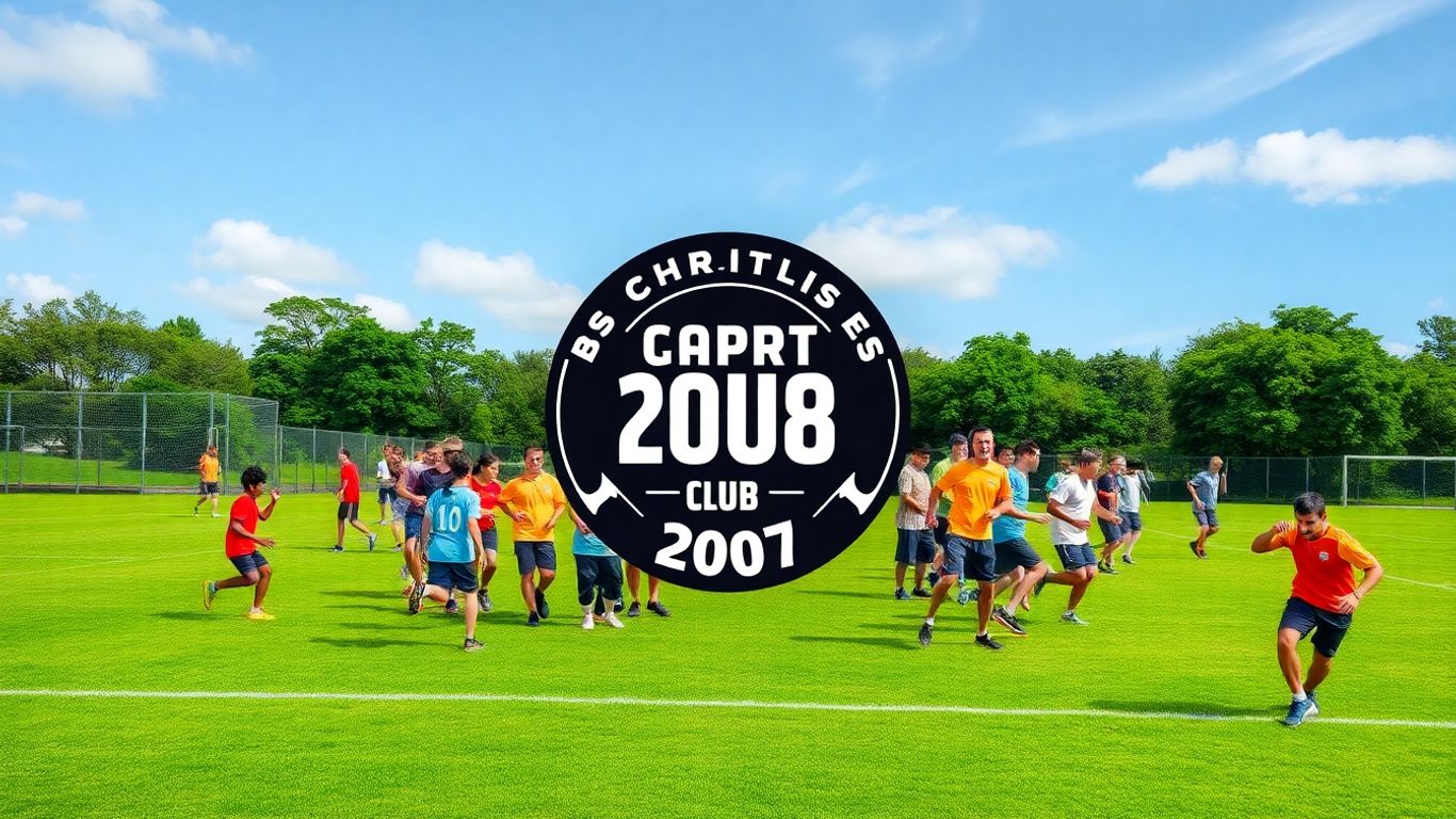 Vereinsmitglieder bei sportlichen Aktivitäten und Feierlichkeiten