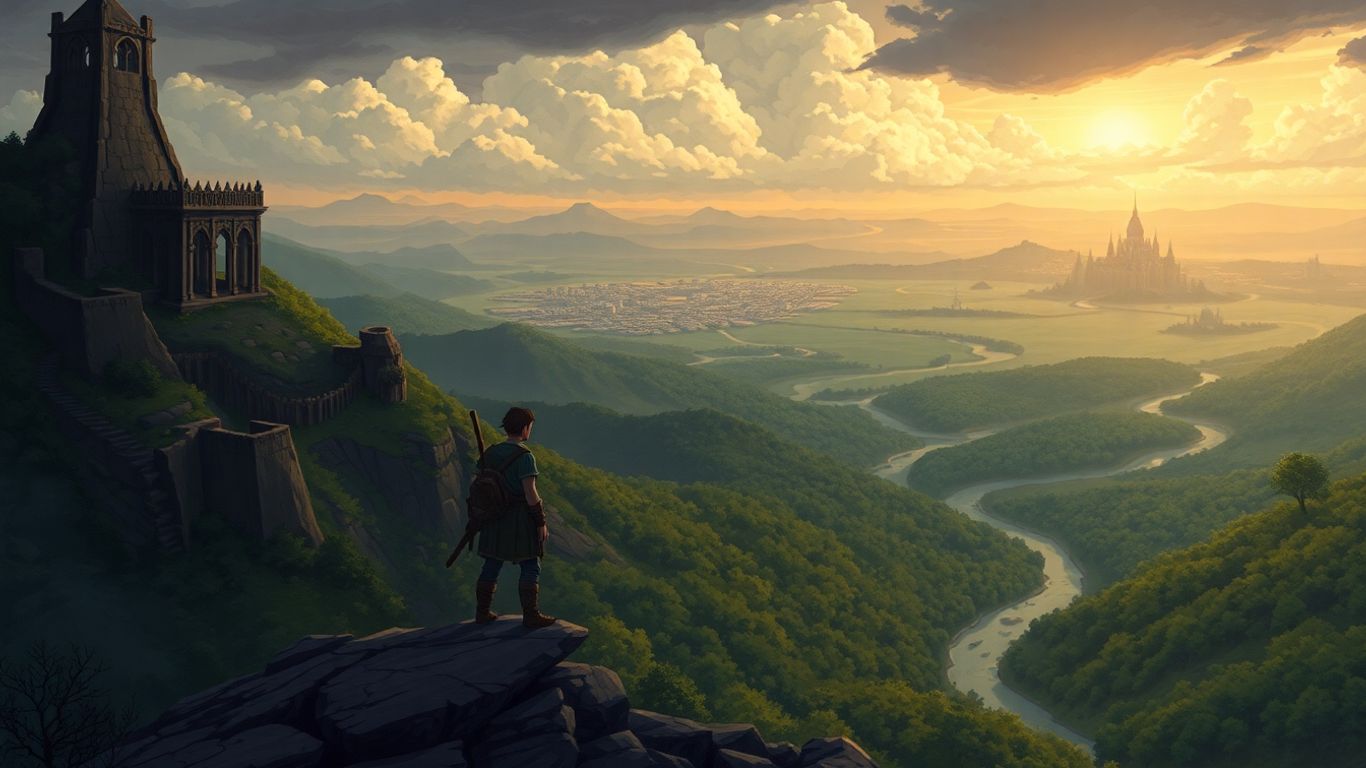 DartMUD Lands of Ferdarchi fantasy RPG landscape