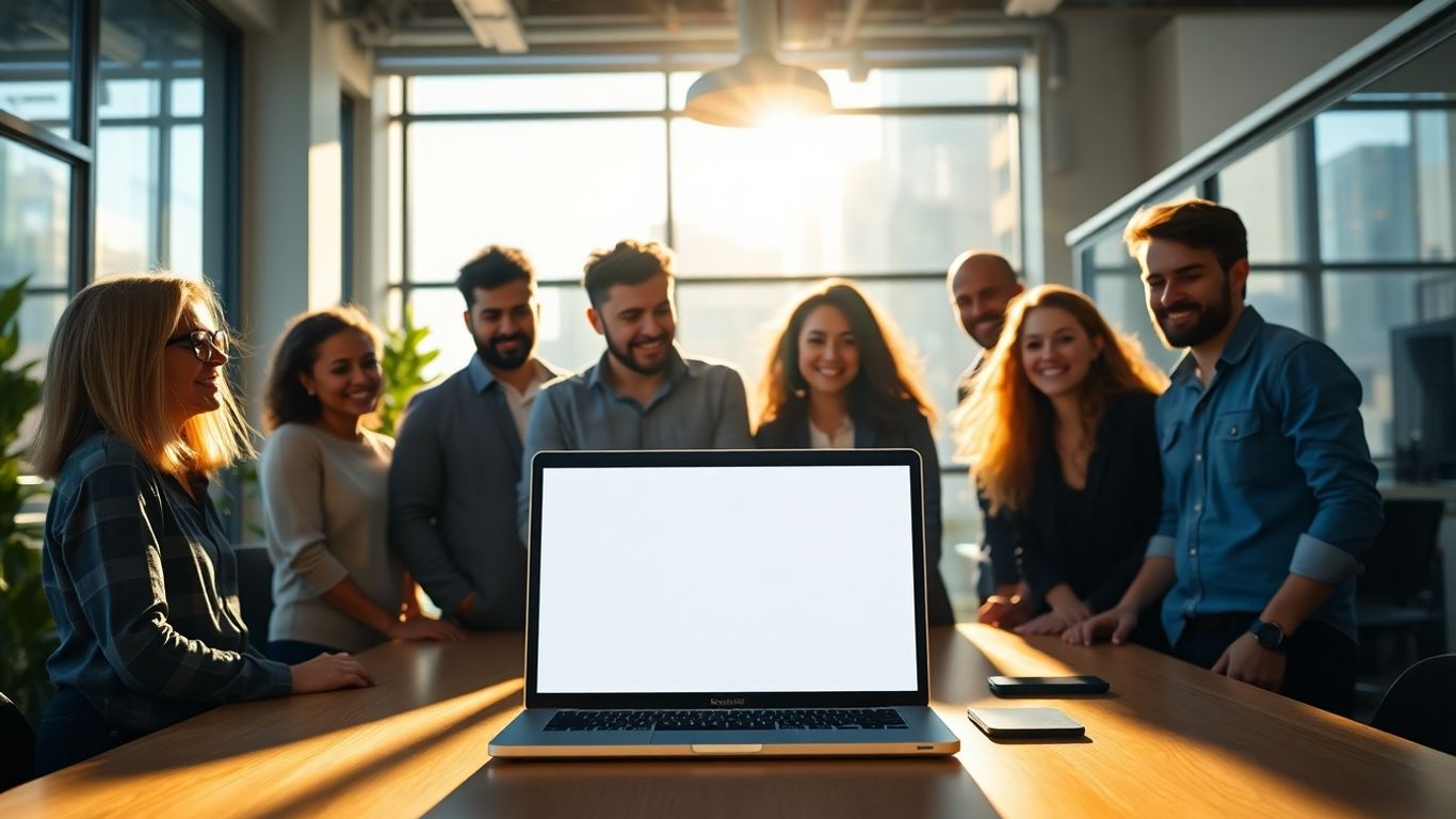 Entrepreneurs collaborating on a new micro SaaS idea.