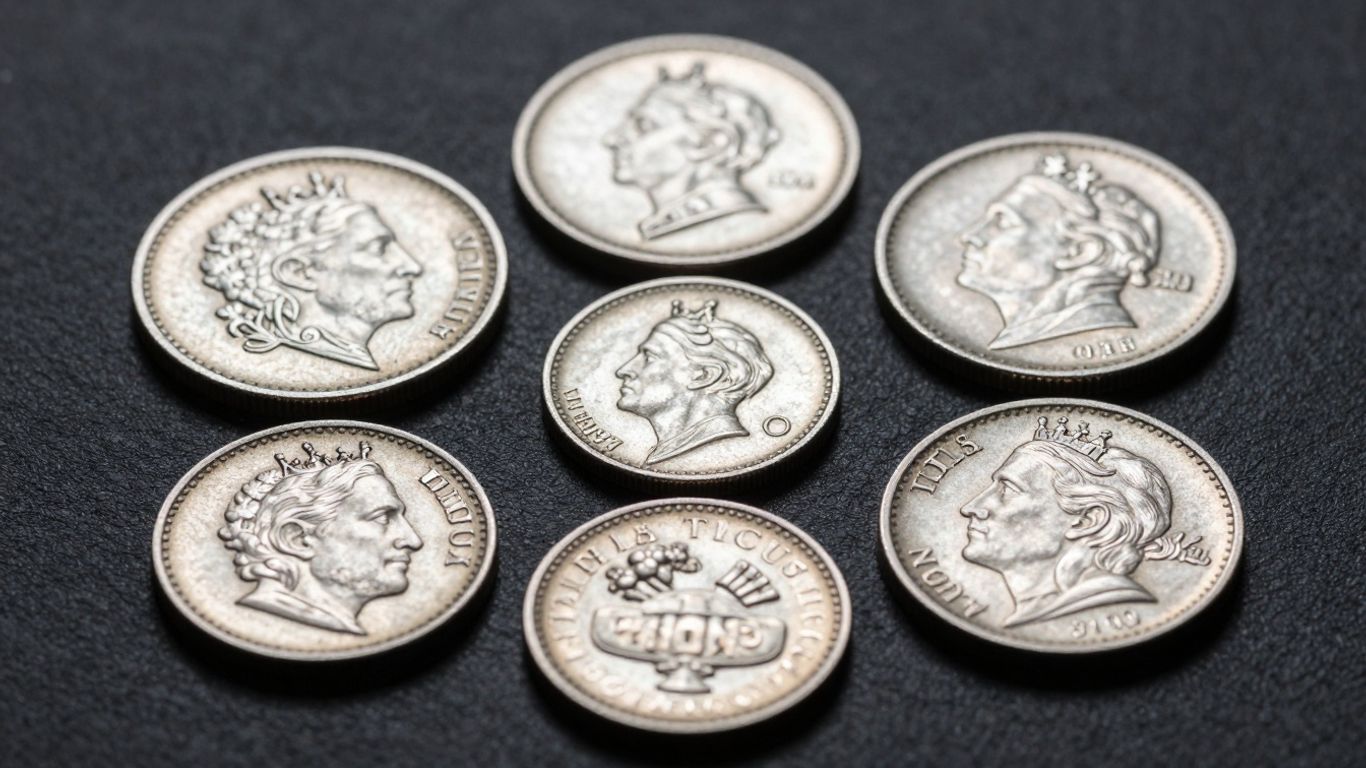 法國古今銀幣。