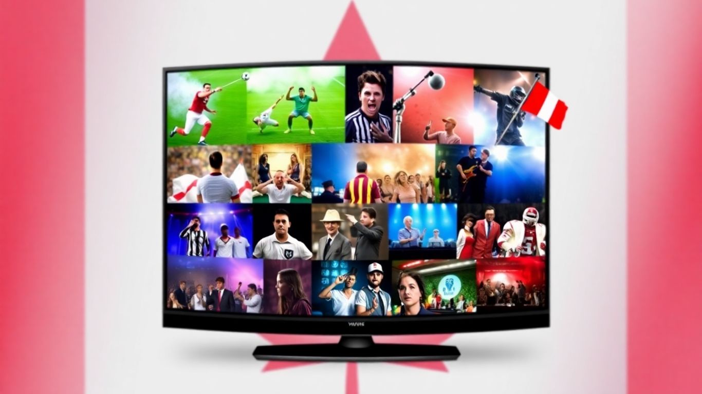 Best IPTV Services Canada 2026 2 Canadian IPTV services collage with sports and movie scenes - Best IPTV Services Canada 2026.