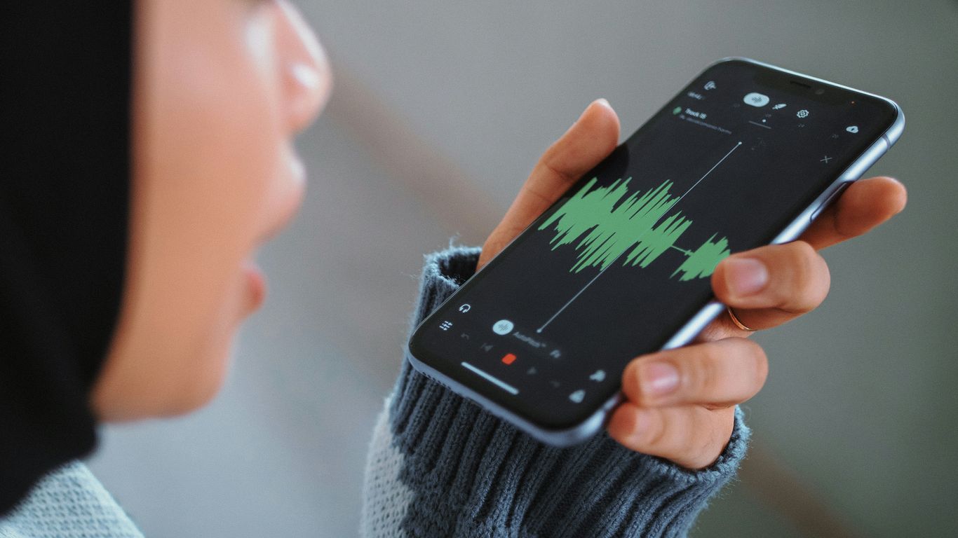 a person holding a phone