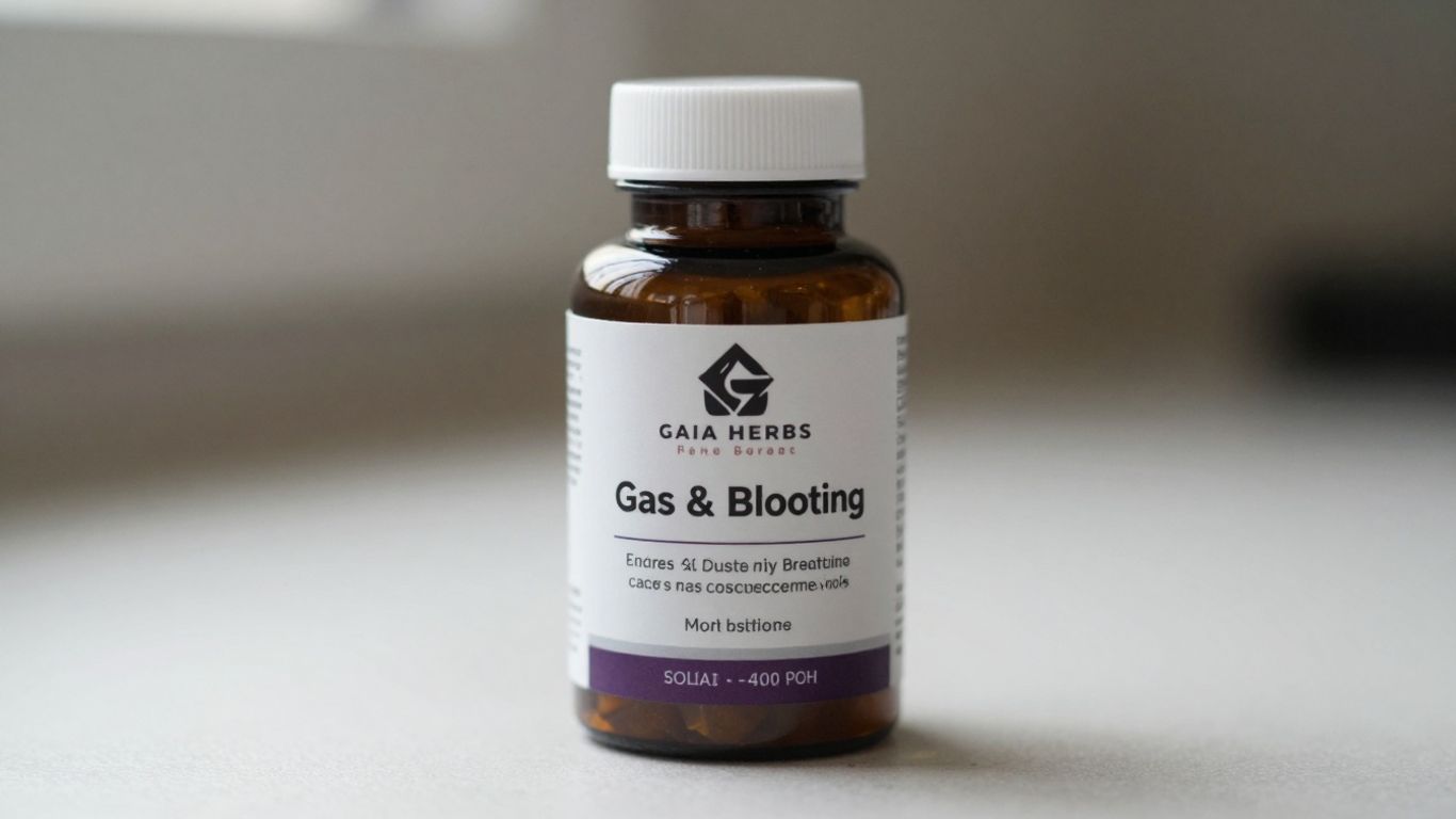 Gaia Herbs Gas & Bloating supplement bottle