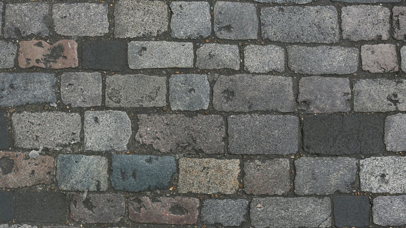 gray and brown brick pavement