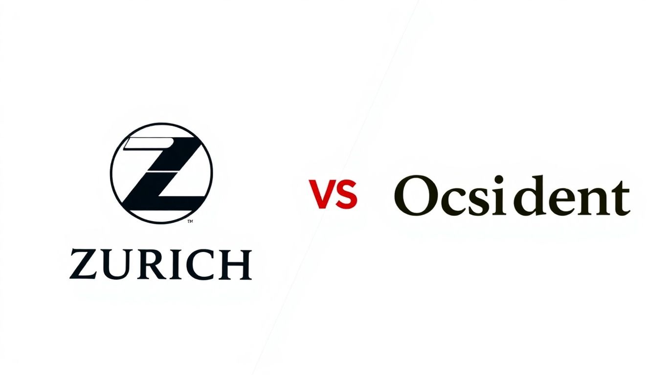 Logos de Zurich y Occident comparados.