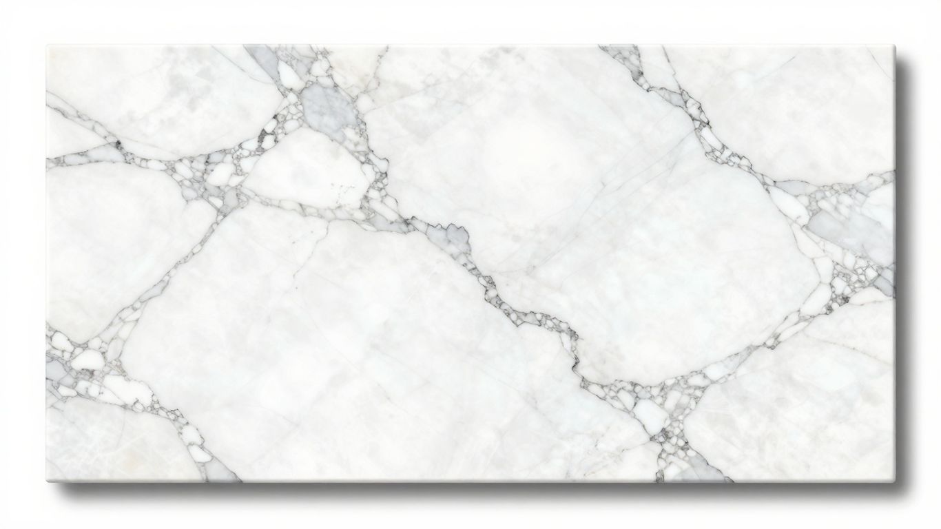 Calacatta marble slab sketch with elegant veining
