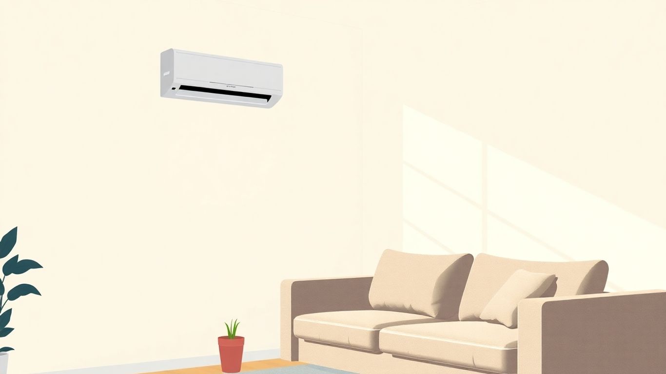 Klimaanlage im Wohnzimmer