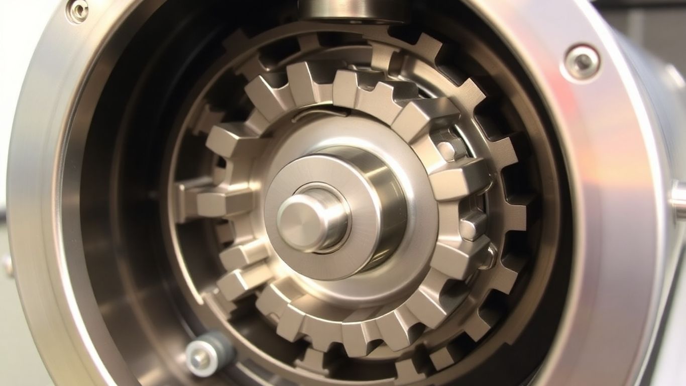 Reconditioned Hobart mixer gearbox, clean and polished.