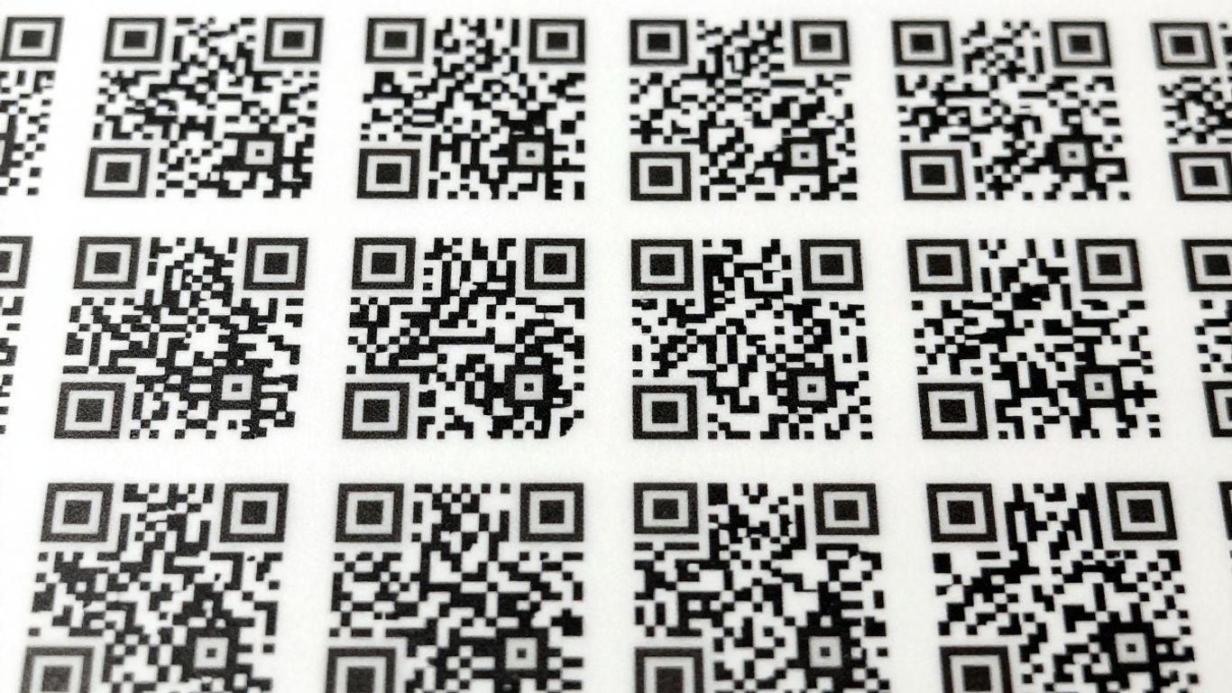 Small Custom QR Code Stickers for Packaging, Marketing and Asset Labels
