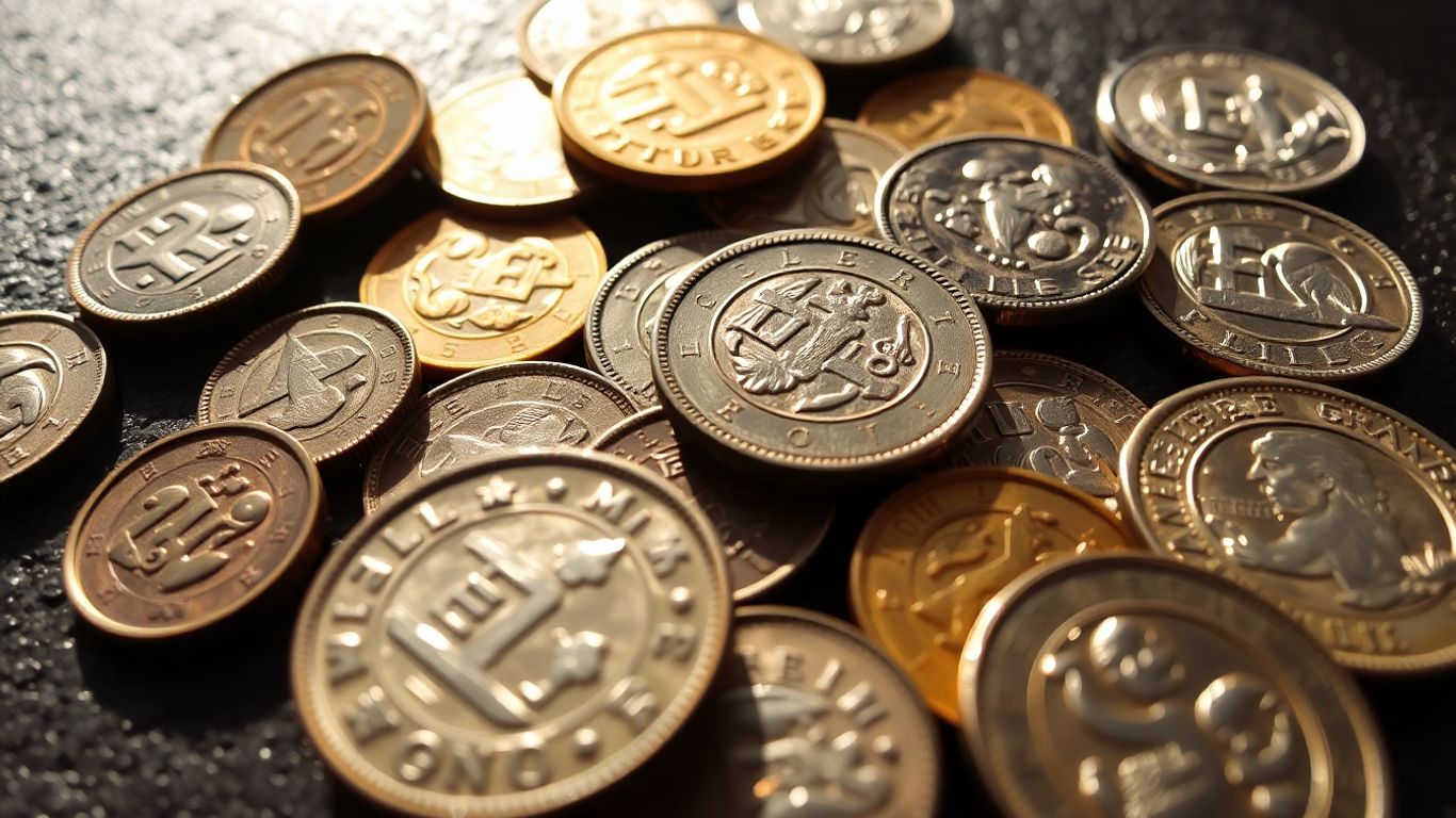 Collection of valuable inherited coins.