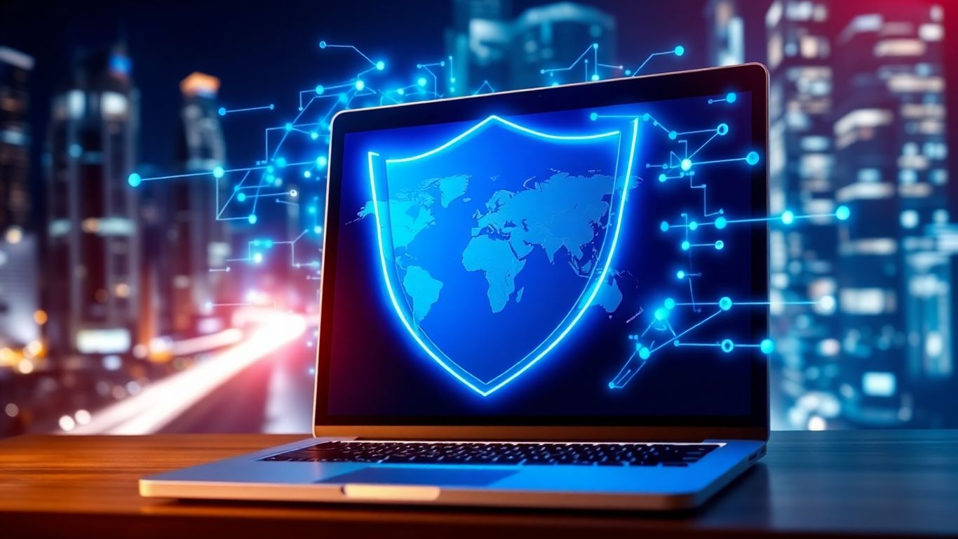 Bouclier numérique protégeant un écran d'ordinateur
