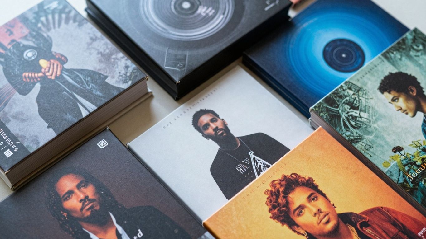 Stack of colorful music beat bundles