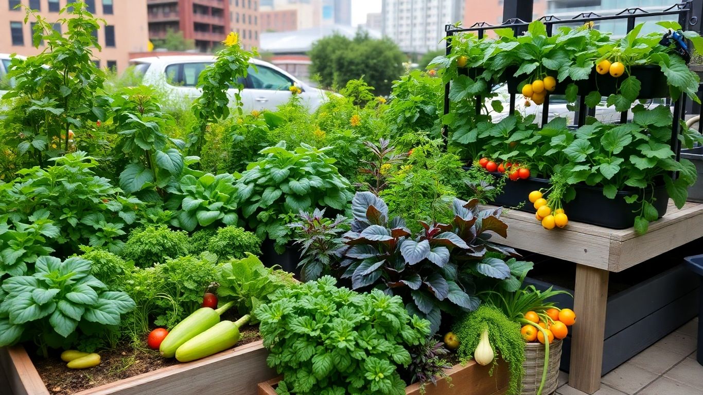 Gemüseanbau auf kleinem Raum in der Stadt