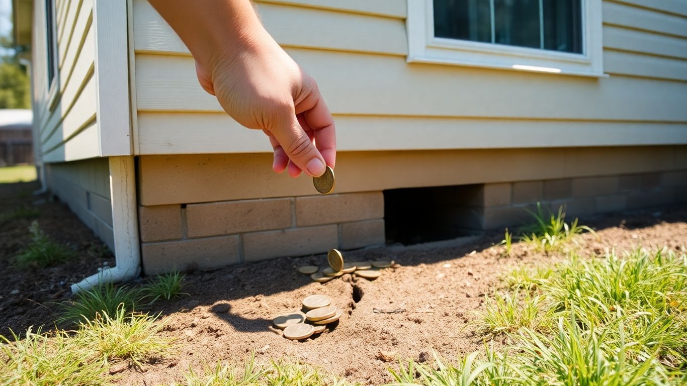 House foundation repair with financial support.