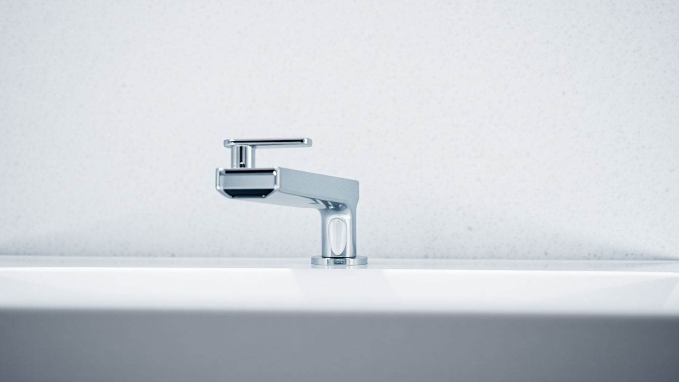 Modern basin tap with contemporary design