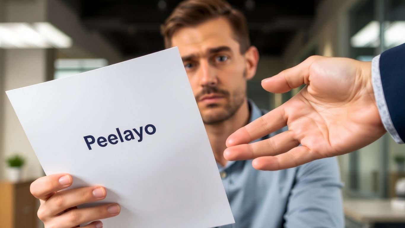 Persona cancelando póliza de Pelayo.
