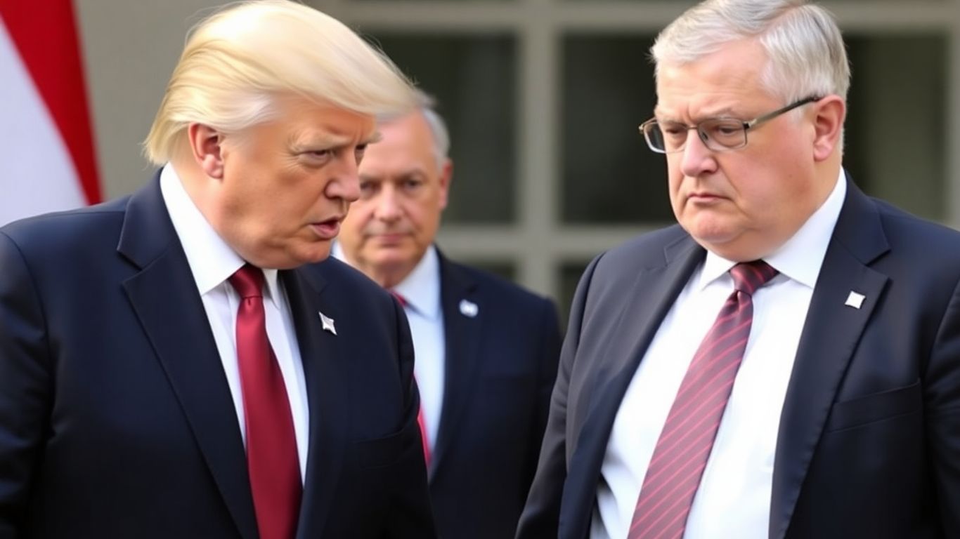 Trump and Orbán in a diplomatic meeting.