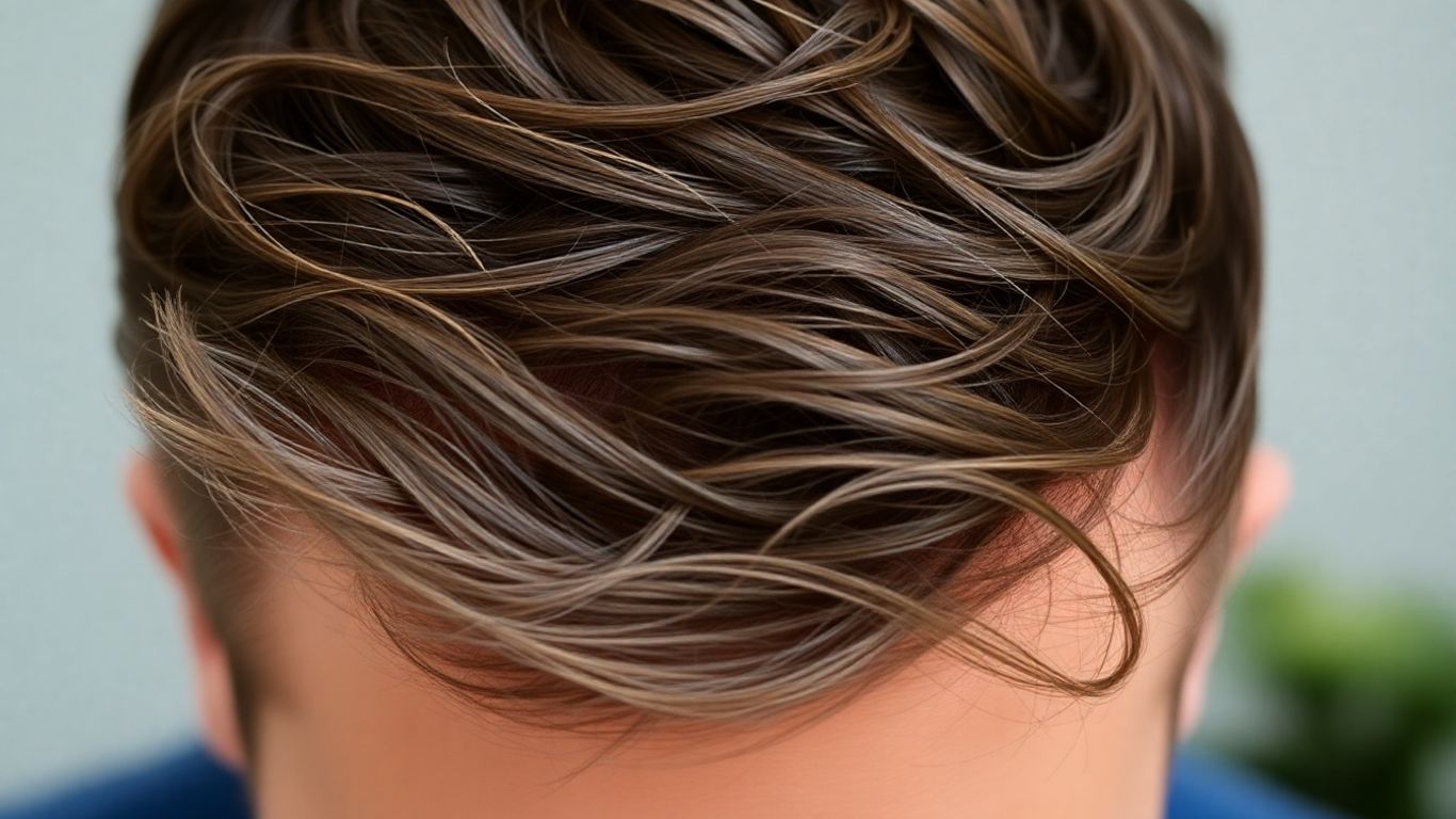 Man with thicker, healthier hair after using Nutrafol.