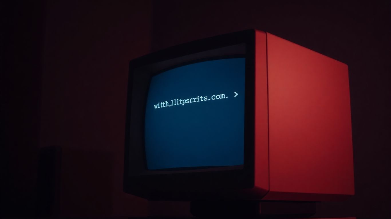 Vintage computer screen displaying early webpage