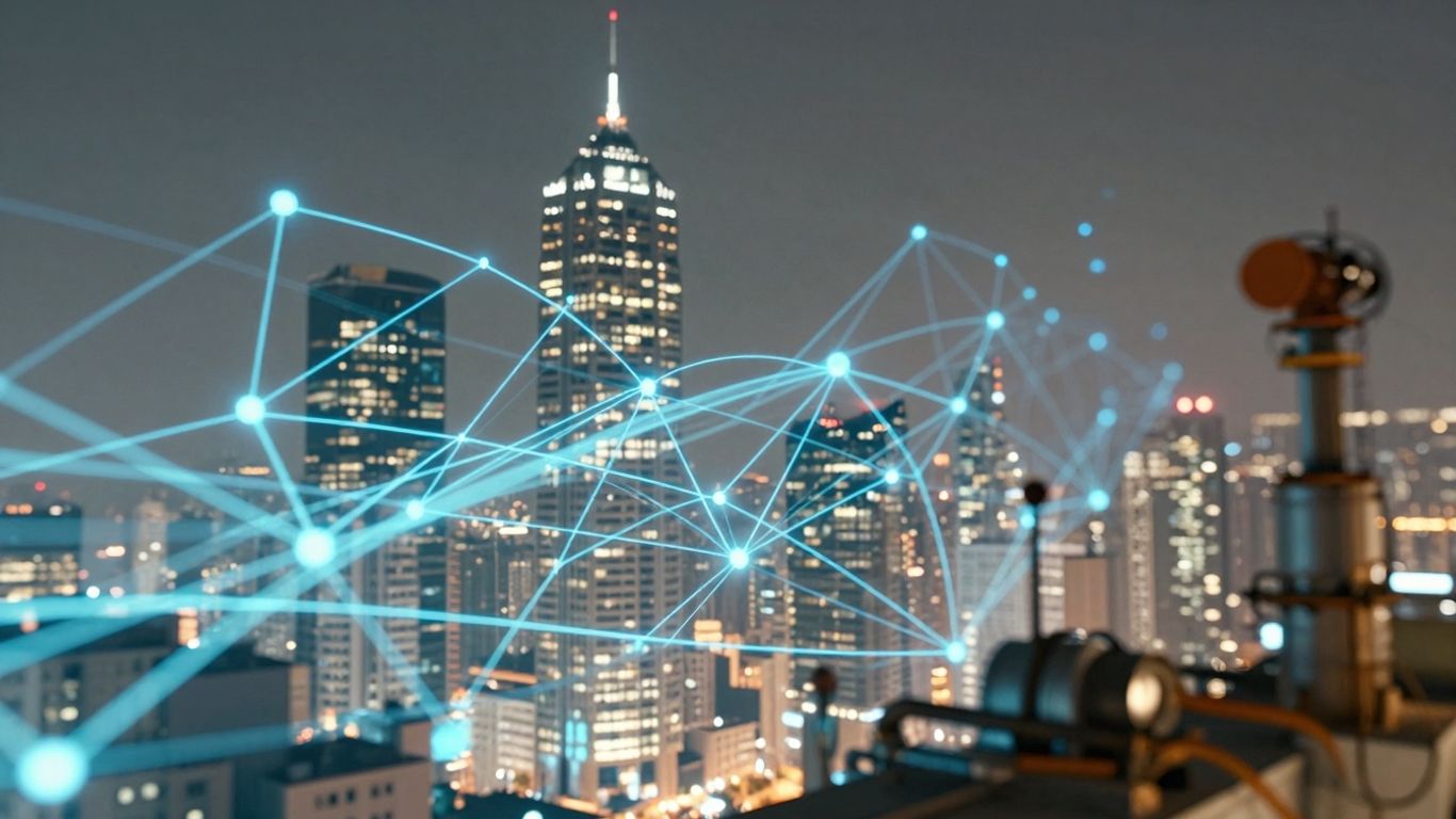 Rețele 5G transformând industria și informația.