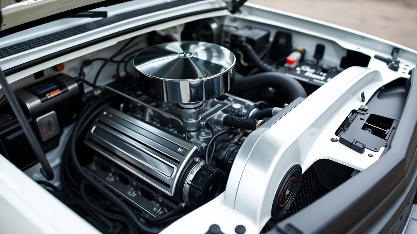 Moteur d'utilitaire reprogrammé pour plus de puissance.