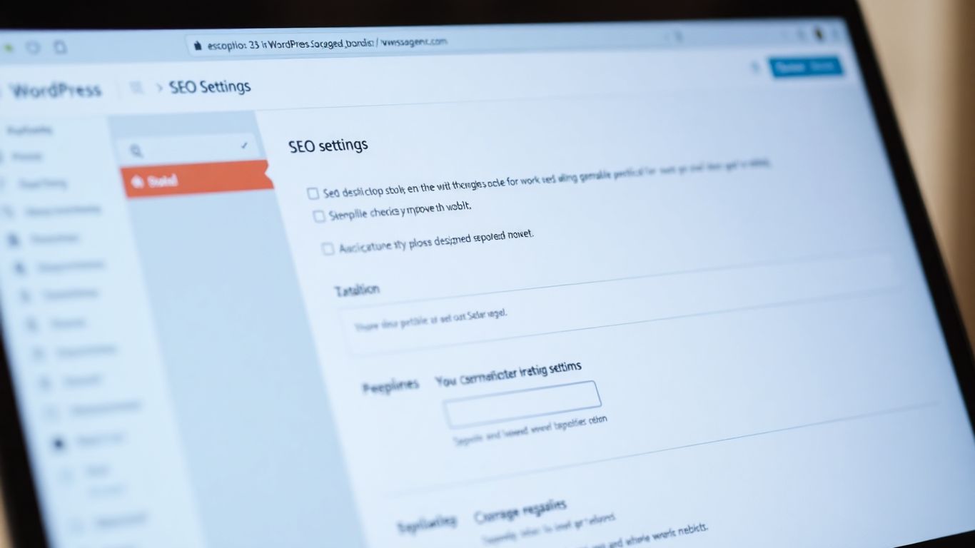 WordPress SEO settings interface