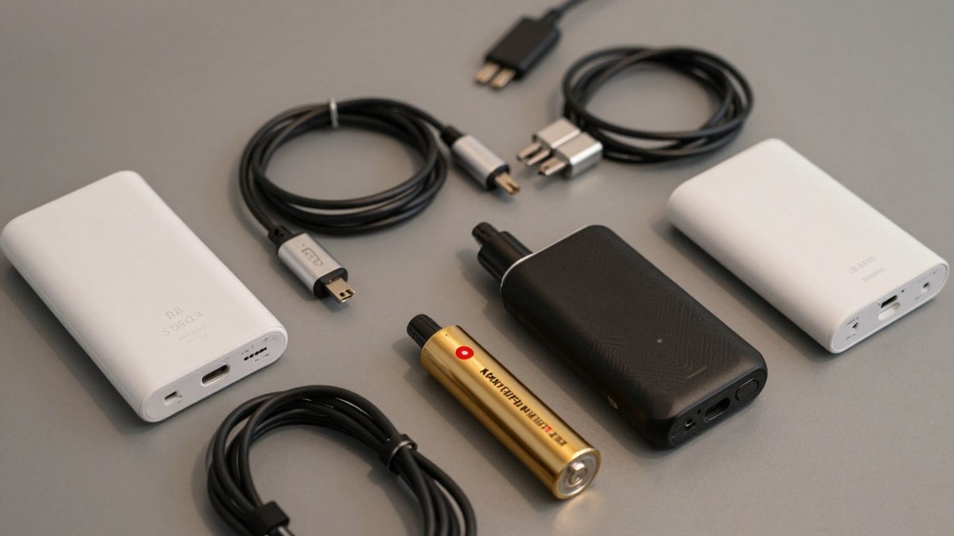 Vape Zubehör: Ladegeräte und Energieversorgung für Dampfer.