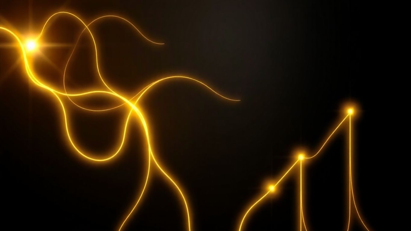 Abstract financial growth and interconnected pathways