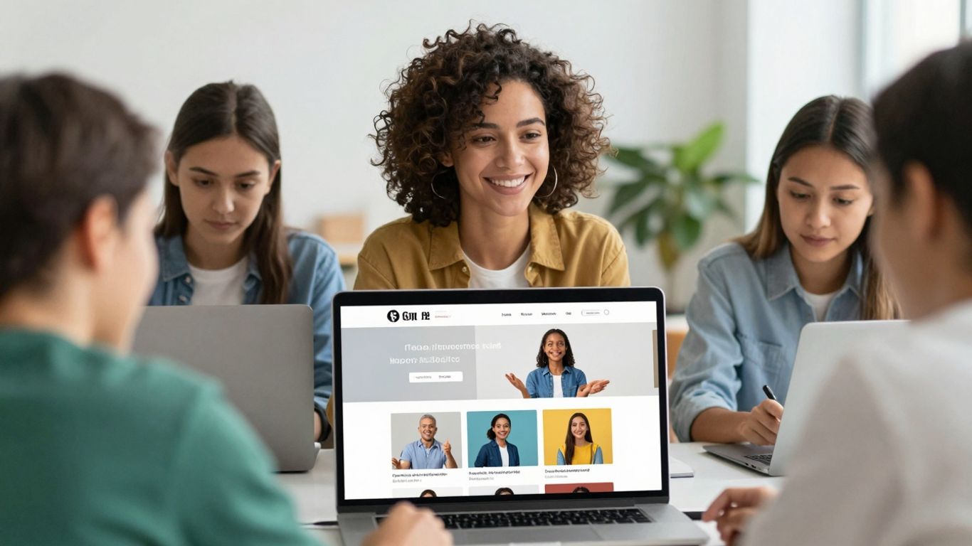 Website accessibility and inclusive design elements.