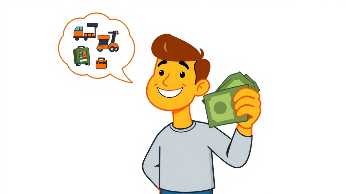 Person holding cash from gig work.