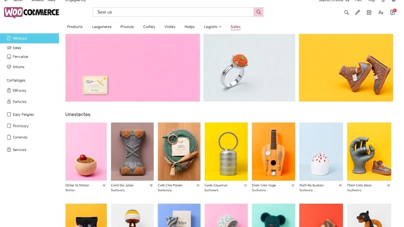 WooCommerce product categories organized visually
