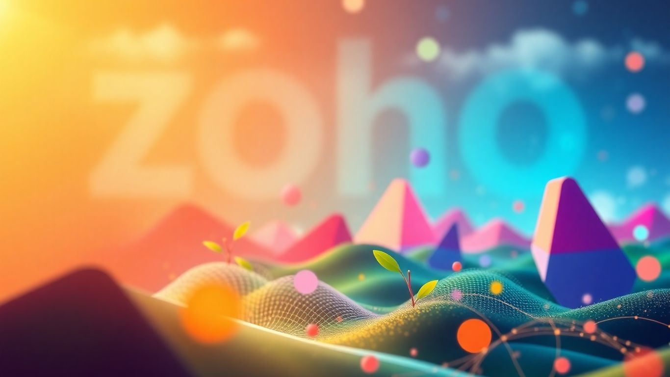 Zoho product overview and pricing visual