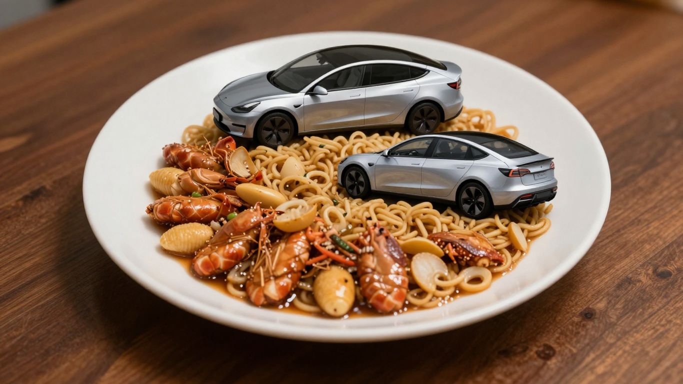 Tesla Model 3 and Hyundai Ioniq 6 electric sedans