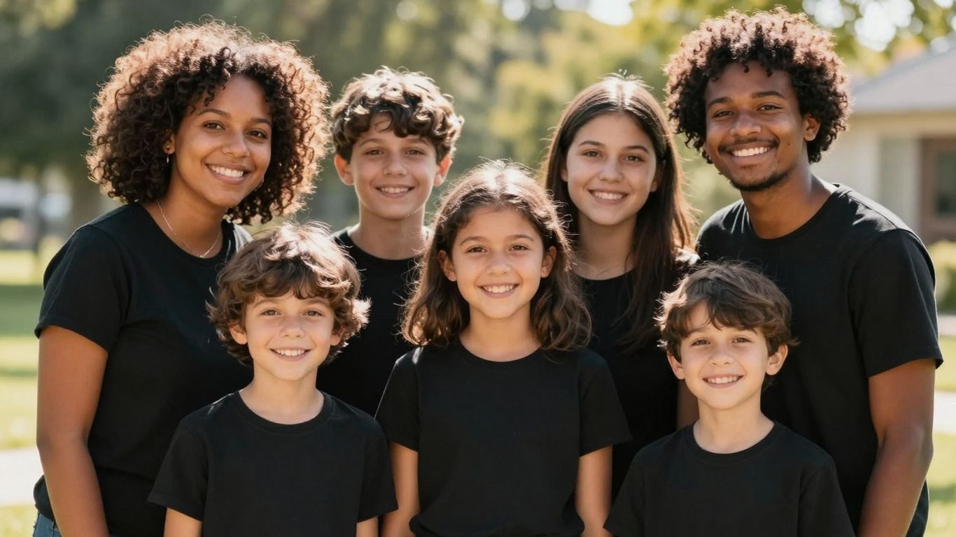 Happy family outdoors, symbolizing health insurance coverage.