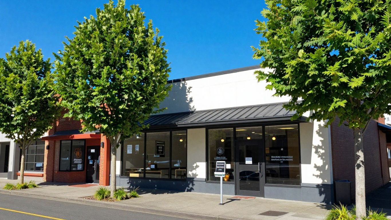 Dispensary building in Beaverton, Oregon.