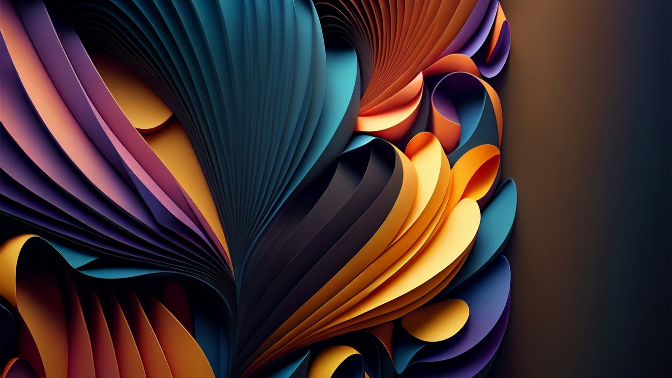 a colorful abstract background with curved shapes