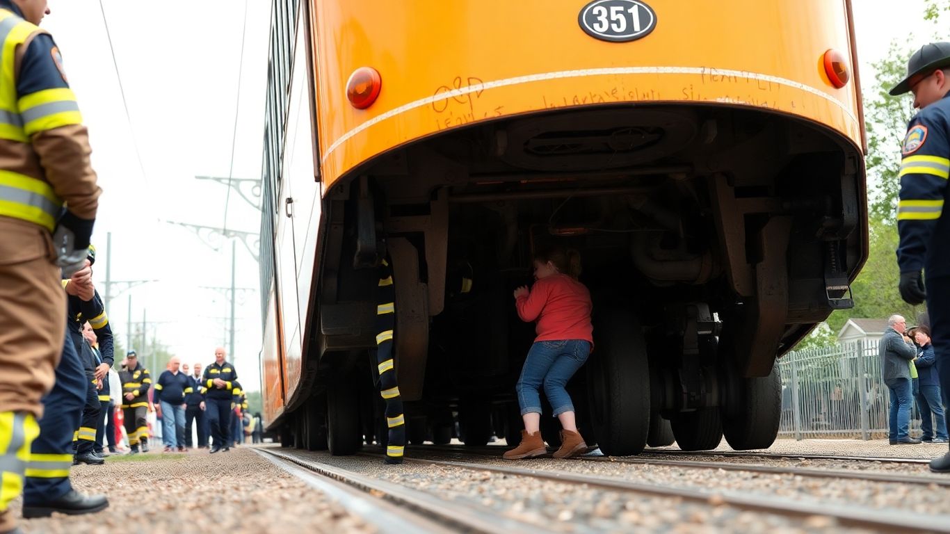 Enfant coincé sous un tramway à Strasbourg, indemne.