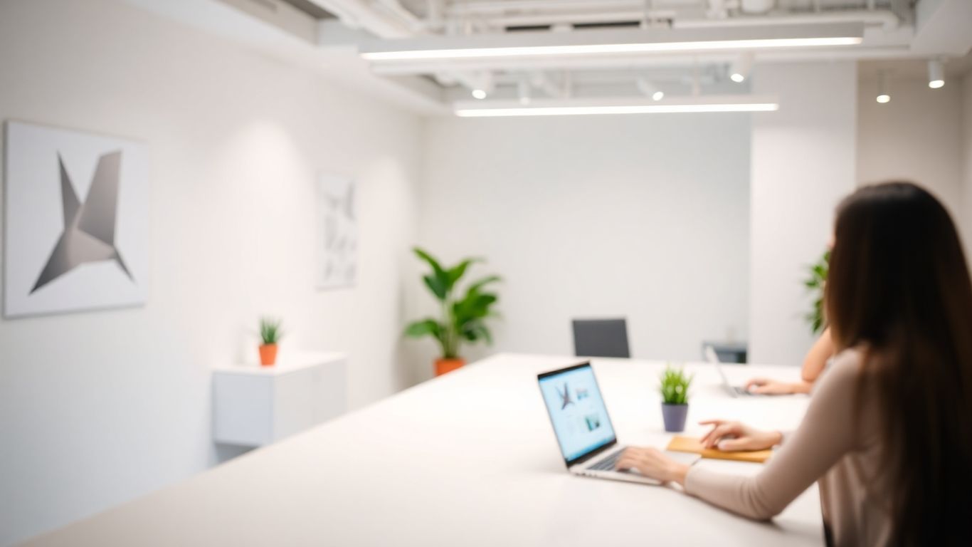 Zoho digital presence in a modern workspace.