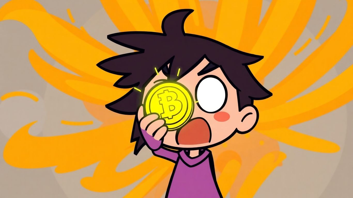 Cartoon character receiving instant money