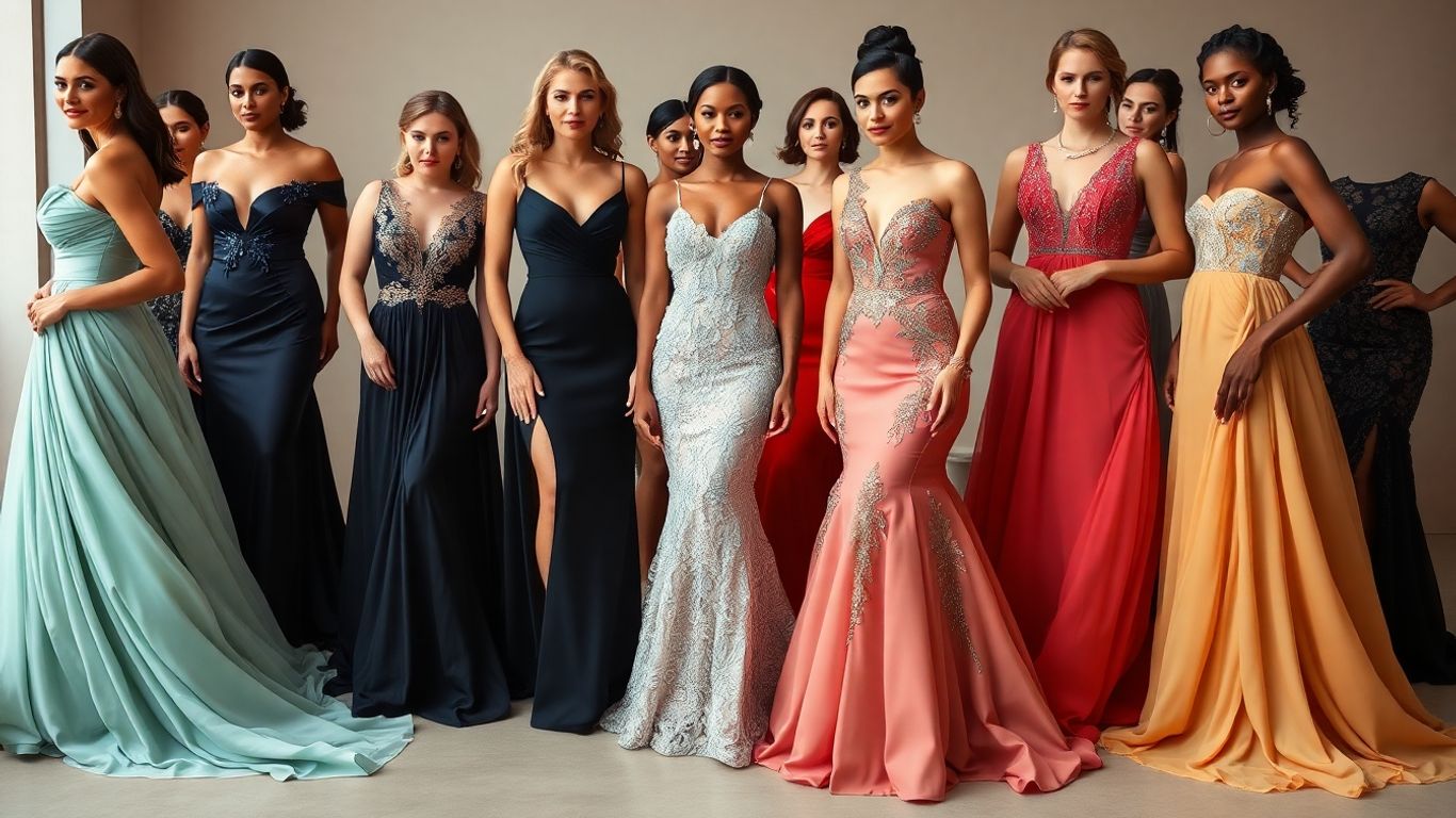 Elegante Macy's Abendkleider für Frauen.