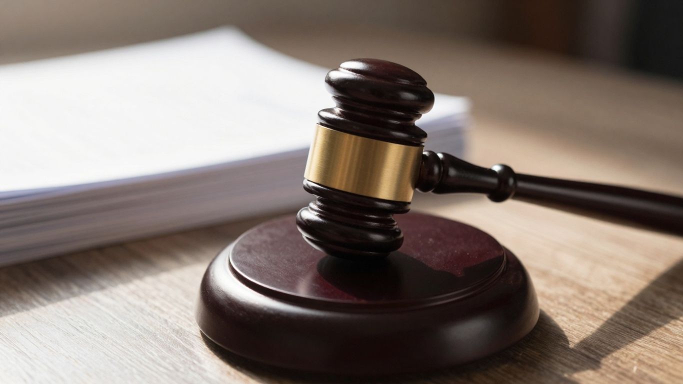 Gavel on legal documents