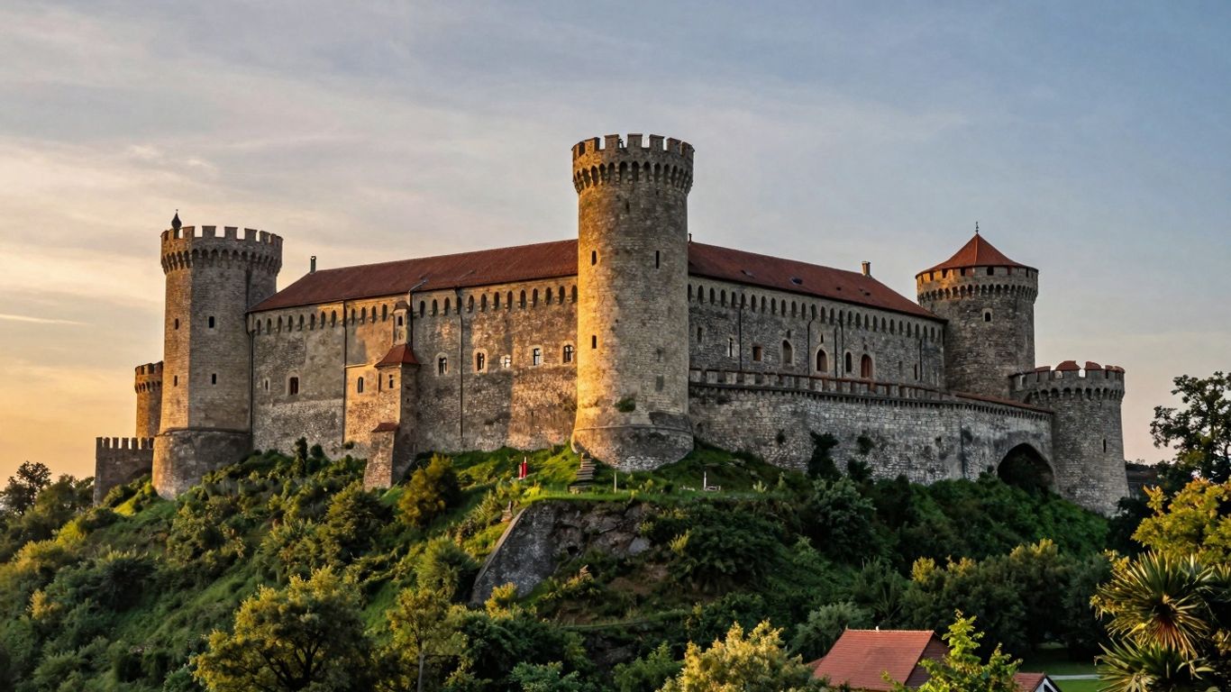 Zamek na wzgórzu w Dolnym Śląsku