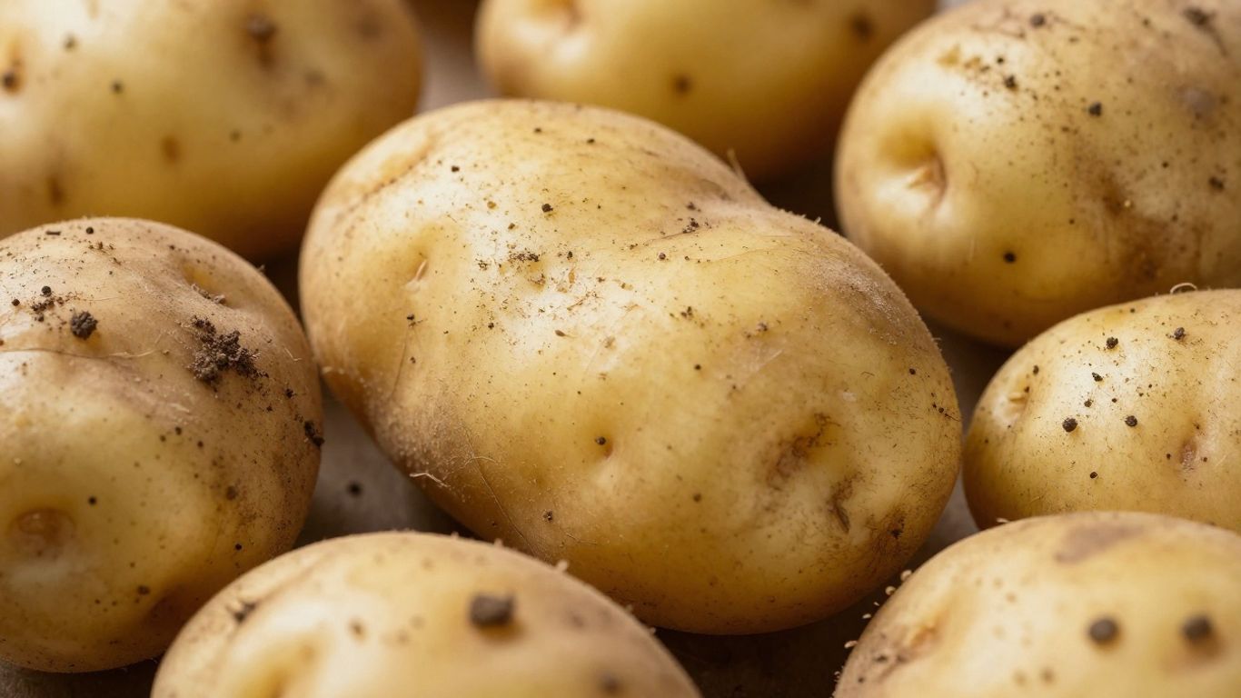 Verse biologische aardappelen, klaar voor bereiding.