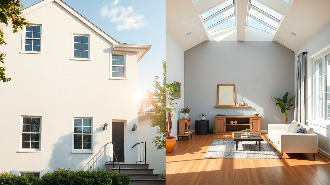 Casa por fuera y por dentro, seguro hogar.