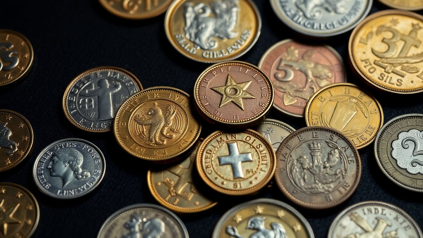 Collection of valuable coins