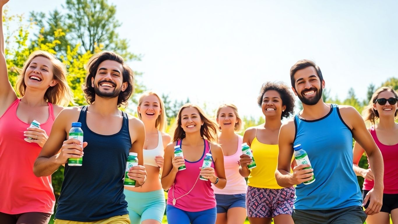 People enjoying Bhip products during outdoor healthy activities.