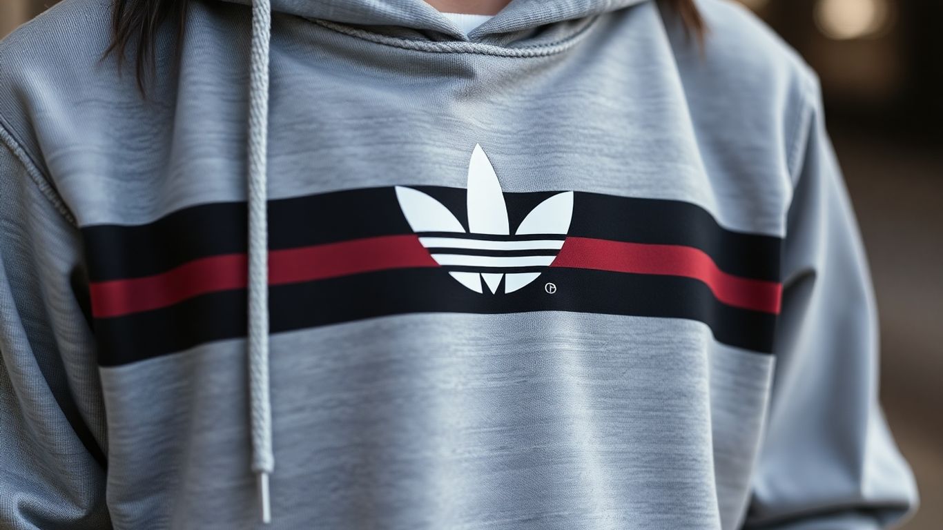 Adidas hoodie with Japanese design elements.